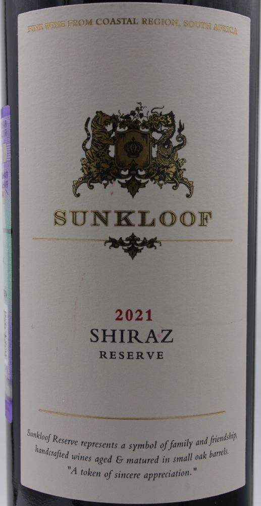 Stellenview Premium Wines (Pty) Ltd Sunkloof Reserve Shiraz 2021, Основная, #9364