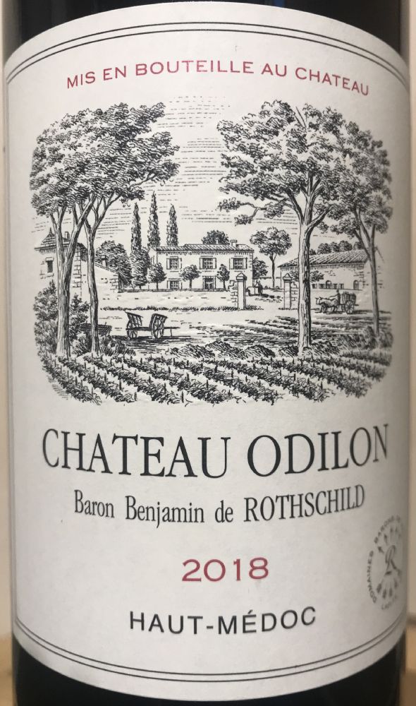 E.V.E.R. Château Odilon Baron Benjamin de Rothschild Haut-Médoc AOC/AOP 2018, Основная, #9385