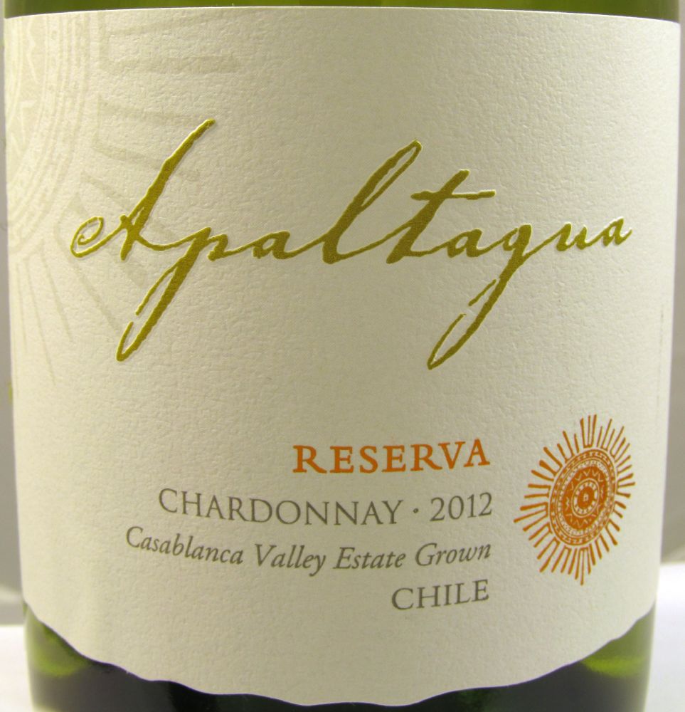 Viña Apaltagua Ltda Reserva Chardonnay D.O. Casablanca Valley 2012, Лицевая, #94