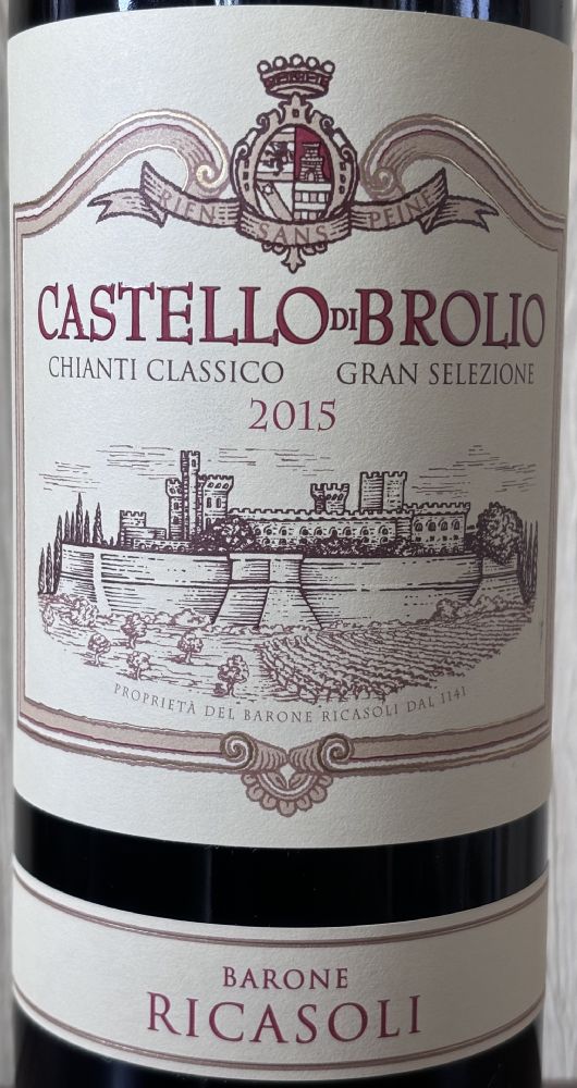 Barone Ricasoli S.p.A. Società Agricola Castello di Brolio Chianti Classico Gran Selezione DOCG 2015, Основная, #9797