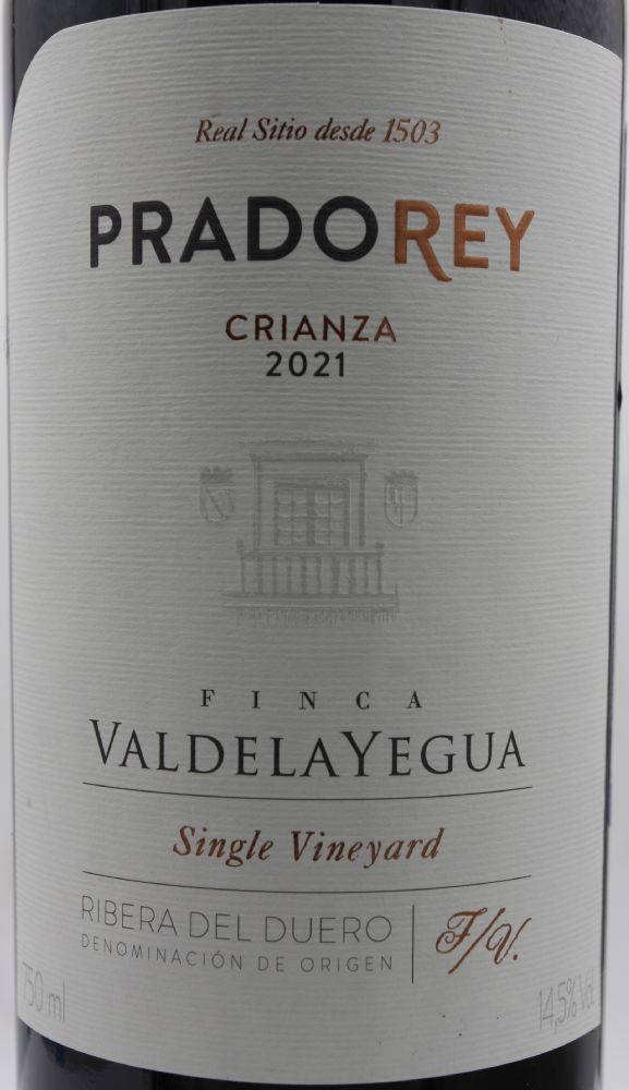 Real Sitio de Ventosilla S.A. Pradorey Crianza Finca Valdelayegua Single Vineyard DO Ribera del Duero 2021, Основная, #9807