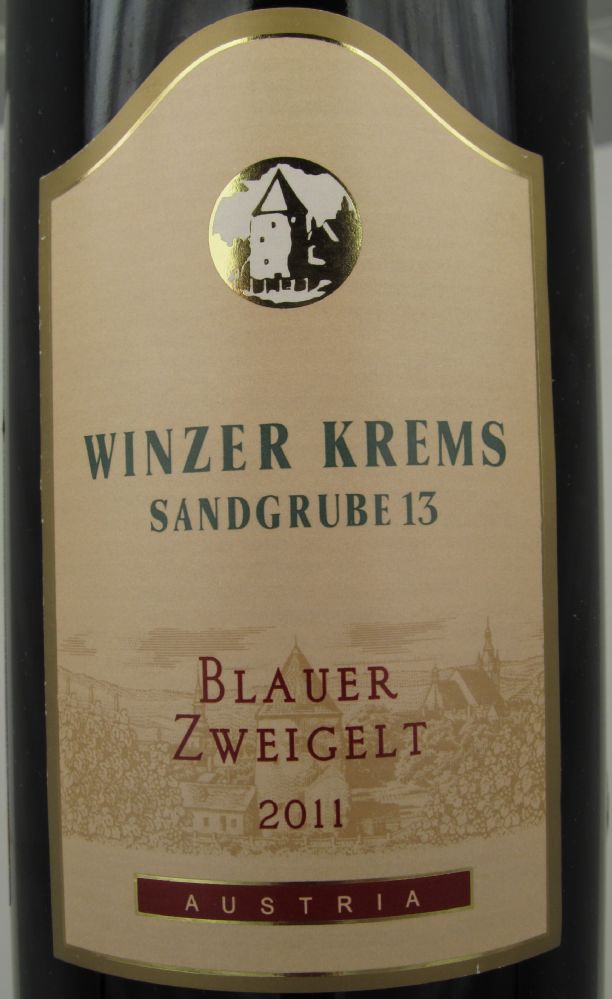 Winzer Krems eG Sandgrube 13 Blauer Zweigelt 2011, Основная, #986
