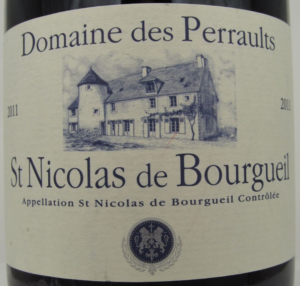 Loire Proprietes SAS Domaine des Perraults Saint-Nicolas-de-Bourgueil AOC/AOP 2011, Лицевая, #989