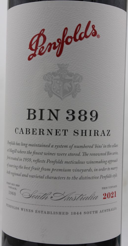 Penfolds Wines Bin 389 Cabernet Sauvignon Shiraz 2021, Основная, #9967