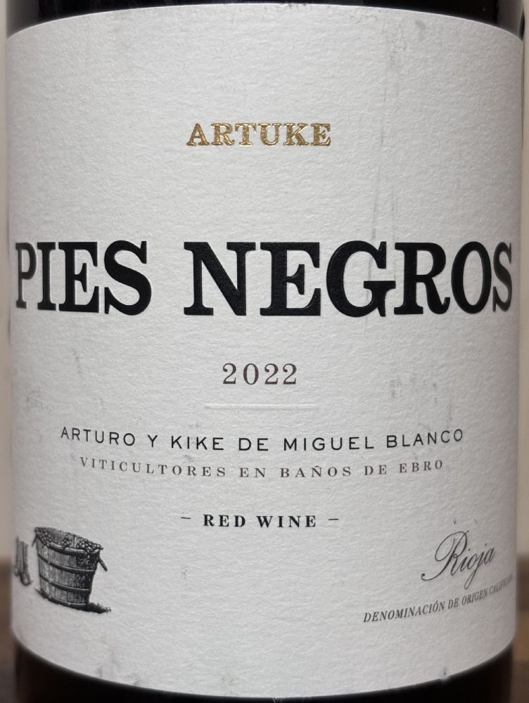 Bodegas y Viñedos Artuke S.L. PIES NEGROS DOCa Rioja 2022, Основная, #9997